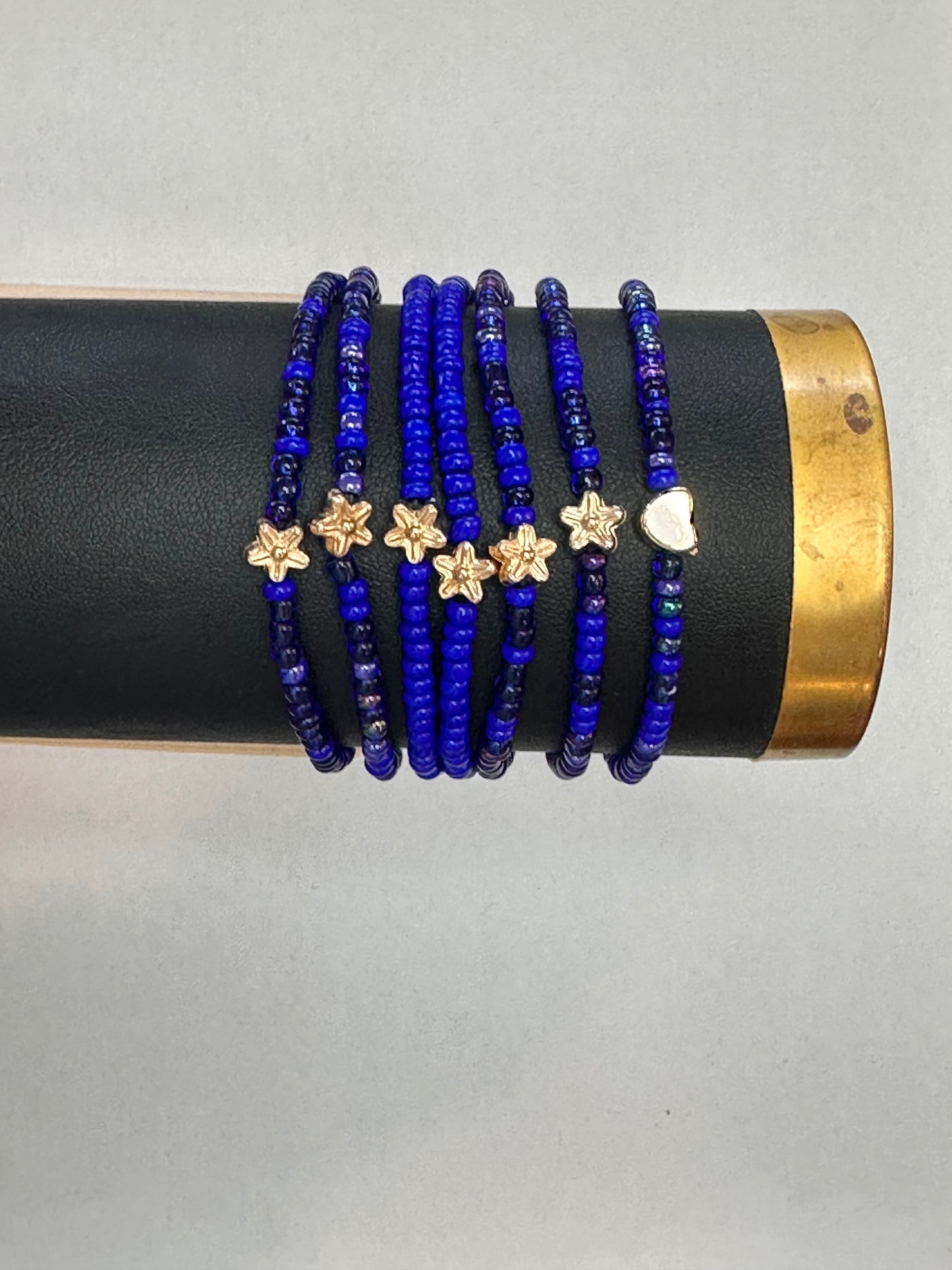 Blue Friendship Bracelet Set of 3